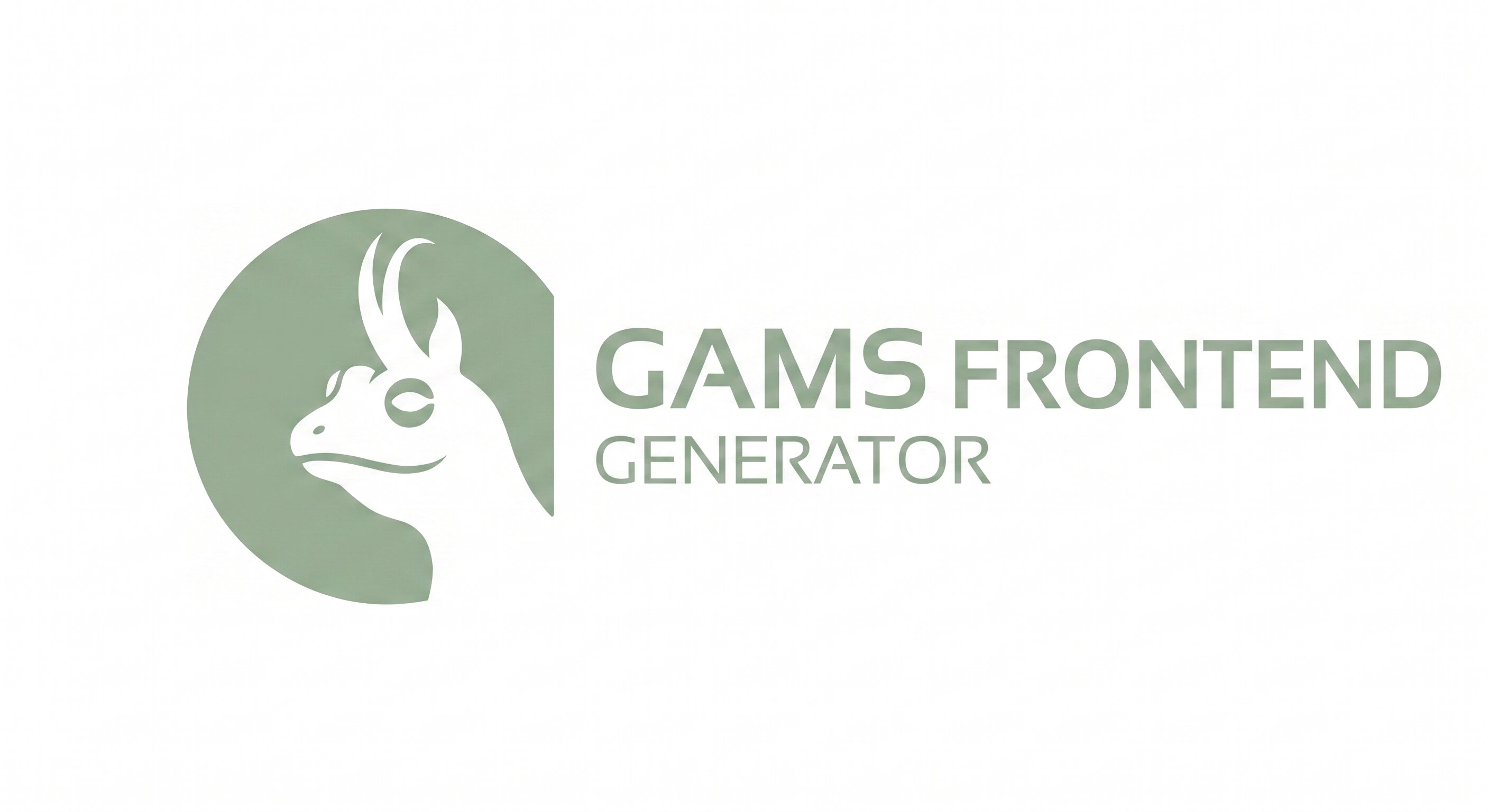 GAMS Frontend Generator 'GAMS-Frog' – Logo